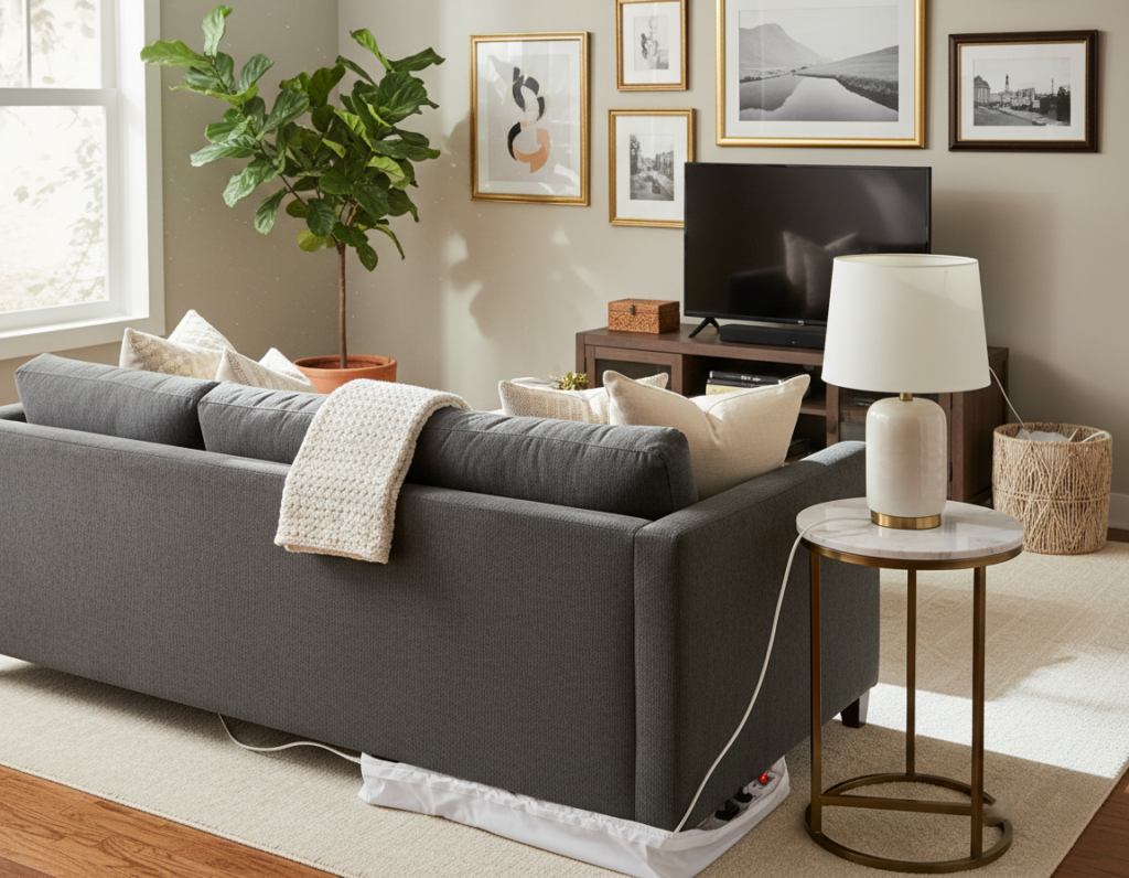 Extension Cords Don’t Need to Ruin the Look of a Room