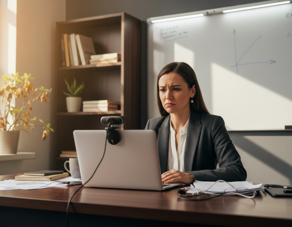 Webcam Positioning Mistakes That Make Video Calls Look Worse